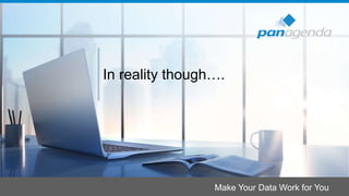 Make Your Data Work for You
In reality though….
 