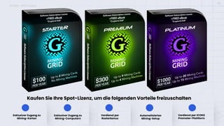 Exklusiver Zugang zu
Mining-Karten
Kaufen Sie Ihre Spot-Lizenz, um die folgenden Vorteile freizuschalten
Exklusiver Zugang zu
Mining-Computern
Verdienst per
Rasterbonus
Automatisiertes
Mining-Setup
Verdienst per ICONX
Promoter-Plattform
ICONX – SPOT-Lizenz
09
 