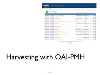 Harvesting with OAI-PMH 