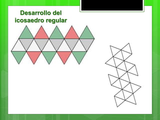 Desarrollo del
icosaedro regular
 