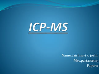 Name:vaishnavi v. joshi.
Msc.part2/sem3
Paper:2
 