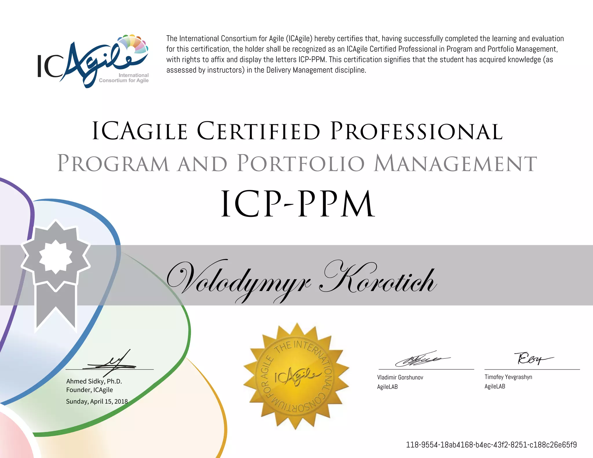 Program and Portfolio Management (ICP-PPM) | PPT