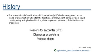 Rfe Classification MI 224: International Classification for Primary Care | PPTX