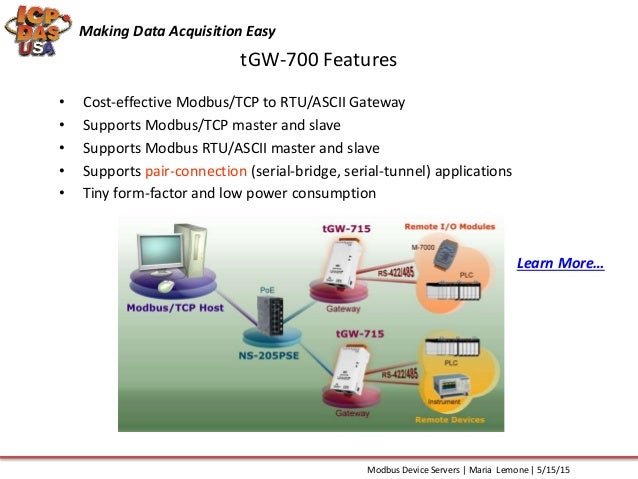 modbus server and device not communicating