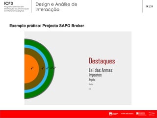Exemplo prático: Projecto SAPO Broker 14 |34 