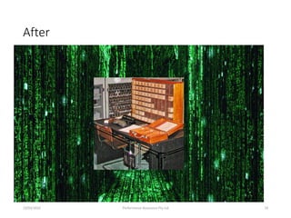 After
23/03/2016 Performance Assurance Pty Ltd 19
 