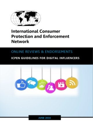 Icpen Guidelines for Digital Influencers June 2016