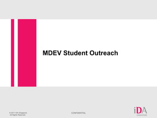 MDEV Student Outreach 