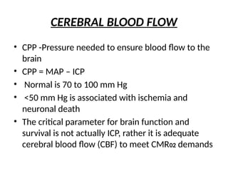 Intracranial pressure monitoring and control | PPTX
