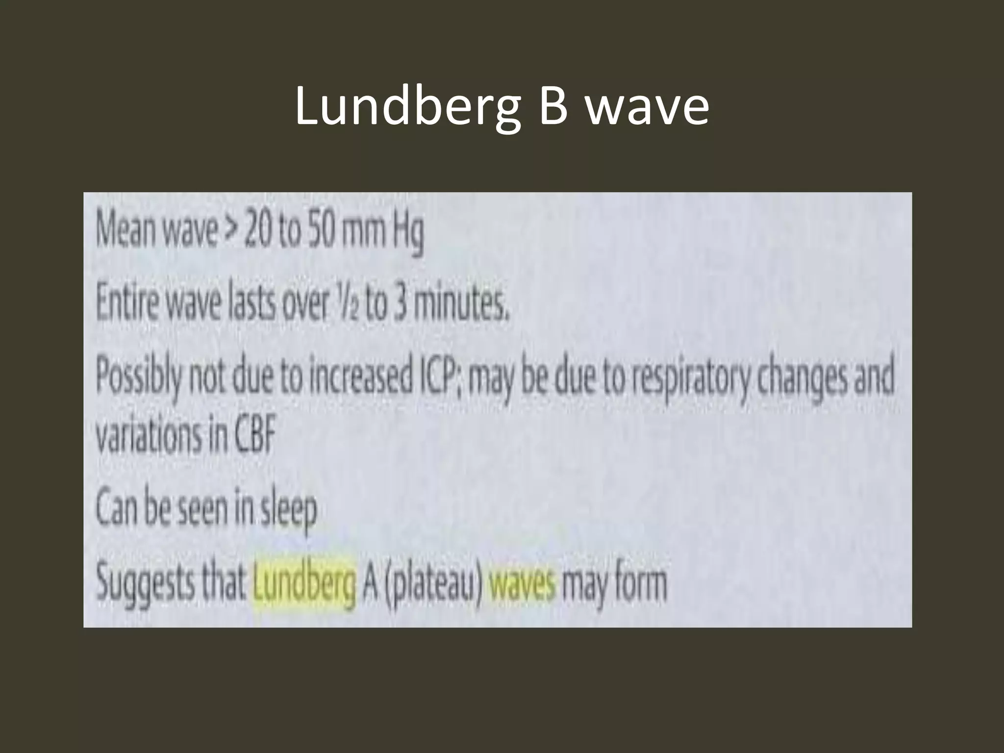 Lundberg B wave
 
