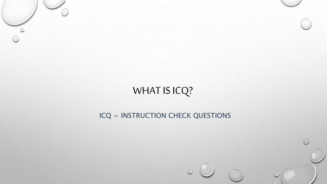Icq Samples ICQs | PPTX