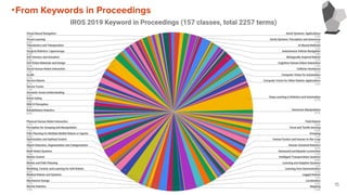 15
・From Keywords in Proceedings
 
