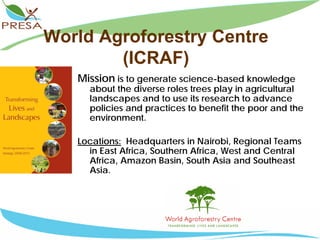 PES tools from ICRAF