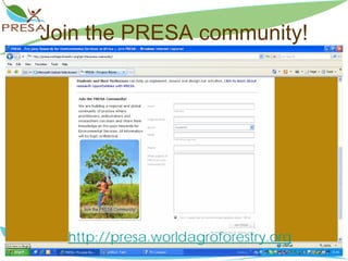 PES tools from ICRAF