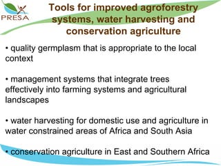 PES tools from ICRAF