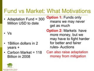 Africa in Post 2012 Climate Change Negotiations: Some Policy Perspectives