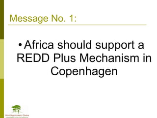 Africa in Post 2012 Climate Change Negotiations: Some Policy Perspectives