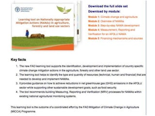 Monitoring, reporting and verification in NAMAs using SAMPLES