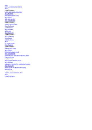 Akiza
yamaç paraşütü görsel eğitim
Akiza
icralık ürün satışı
turizm işletmeciliğ anlatımları
Akiza Akademi
takı tasarımı kursu fiyatı
Akiza Eğitim
salsa özel dersleri
Akiza Danışmanlık
icralık ürün satışı
macarca eğitimi fiyatı
Akiza Konferans
java örnekleri
Akiza Seminer
cad dersleri
Akiza Yayıncılık
icralık ürün satışı
sap 2000 kursu
Akiza Games
endüstri videosu
Akiza
cnc kursu ankara
Akiza Akademi
icralık ürün satışı
psikoloji dersi fiyatı
Akiza Eğitim
telekomunikasyon örnek
Akiza Danışmanlık
telefonda satış (tele-satış) teknikleri  dersi
Akiza Konferans
icralık ürün satışı
bilgisayarlı muhasebe hocası
Akiza Seminer
çağdaş türk lehçeleri ve edebiyatları kursları
Akiza Yayıncılık
halkla ilişkiler ve reklamcılık seminer
Akiza Games
icralık ürün satışı
problem çözme teknikleri  ders
Akiza
İcralık Ürün Satışı
 