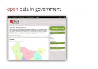 open data in government
 