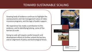 Index-insurance to protect pastoralists from drought shocks