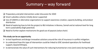 Index-insurance to protect pastoralists from drought shocks