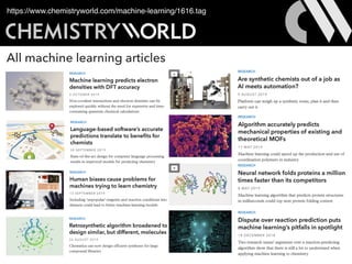 https://www.chemistryworld.com/machine-learning/1616.tag
 