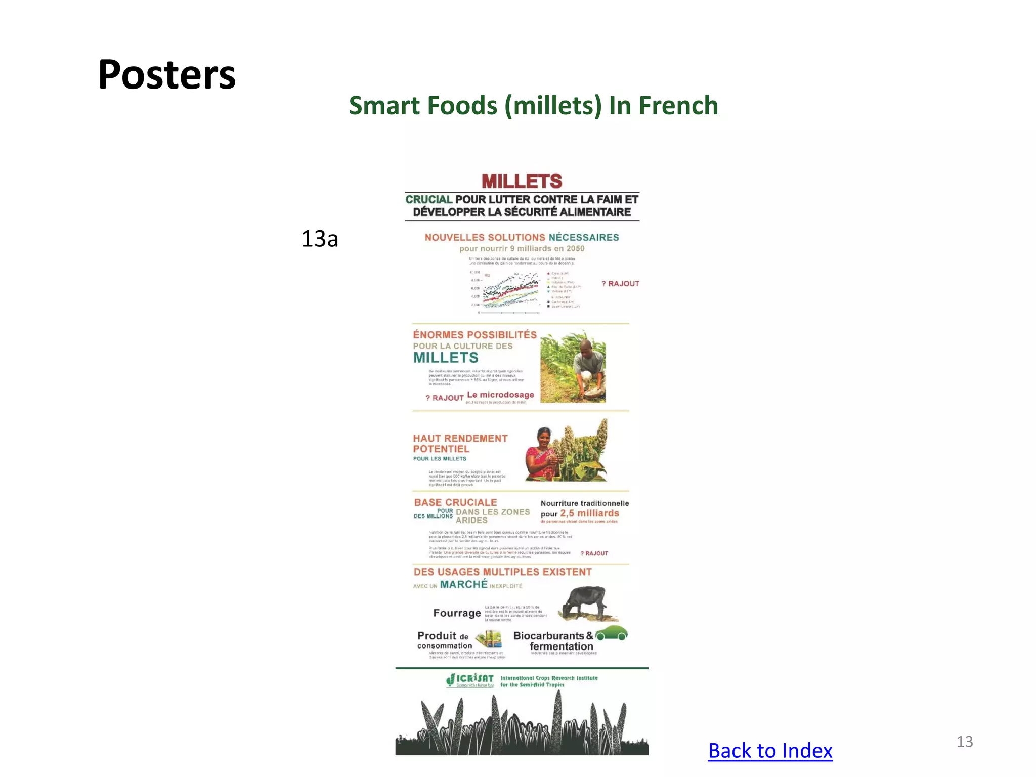 13
Smart Foods (millets) In French
Posters
13a
Back to Index
 