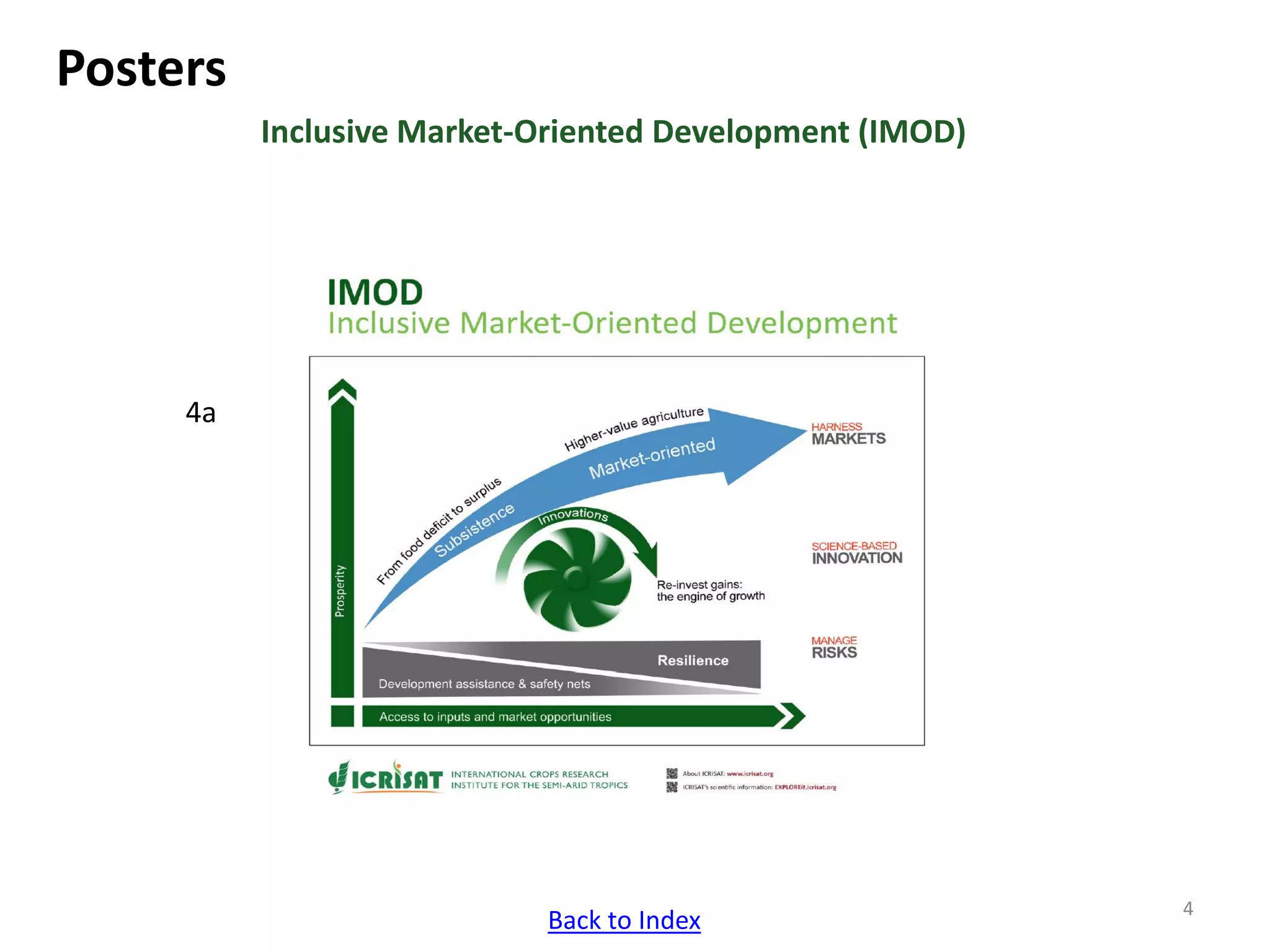 Inclusive Market-Oriented Development (IMOD)
Posters
4a
4
Back to Index
 