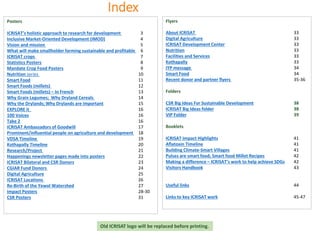 ICRISAT communication resources catalogue