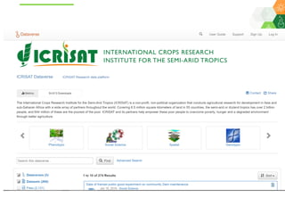 ICRISAT Global Planning Meeting 2019: Research Data Management by Abhishek Rathore