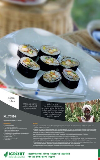 Smart Foods: Good for you, Good for the planet, Important for food security and overcoming poverty