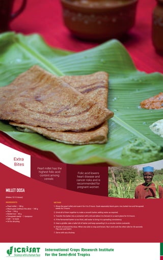 Smart Foods: Good for you, Good for the planet, Important for food security and overcoming poverty