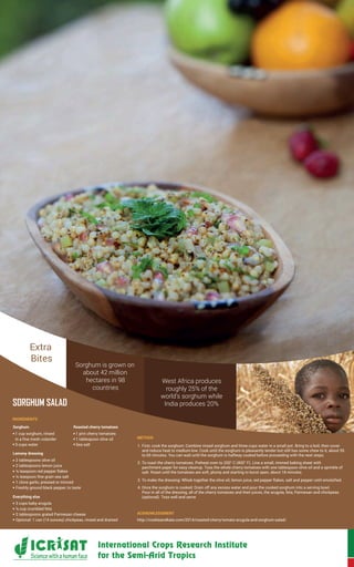 Smart Foods: Good for you, Good for the planet, Important for food security and overcoming poverty