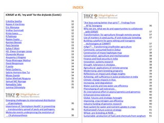 ICRISAT Communication Resources Catalogue : Videos updated in April 2020