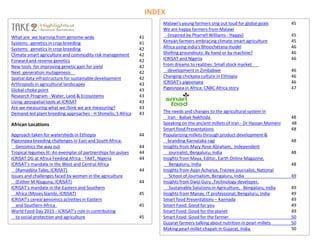 ICRISAT Communication Resources Catalogue : Videos updated in April 2020