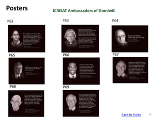 ICRISAT communication resources catalogue updated in April 2020