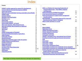 ICRISAT communication resources catalogue updated in April 2020