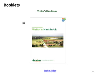 ICRISAT Communication Resources Catalogue Updated Sep 2018