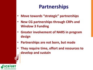 ICRISAT Eastern and Southern Africa – Team, Research and Relevance