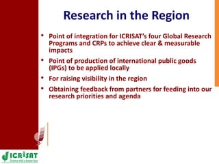 ICRISAT Eastern and Southern Africa – Team, Research and Relevance