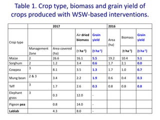 ICRISAT Global Planning Meeting 2019: Developing Resilient Dryland systems in ESA through Integrated Watershed Management by Tilahun and team
