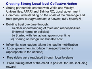 ICRISAT Global Planning Meeting 2019: Developing Resilient Dryland systems in ESA through Integrated Watershed Management by Tilahun and team