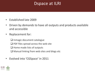 Open access repositories: Sharing research to the global community