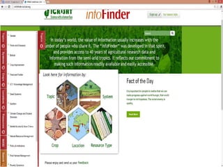 ICRISAT info finder