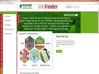 ICRISAT info finder