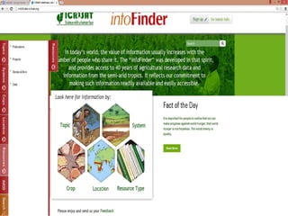 ICRISAT info finder