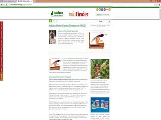 ICRISAT info finder