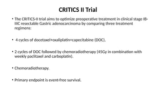 Radiotherapy in Gastric Cancer: Relevance in the Era of D2 Dissection ...