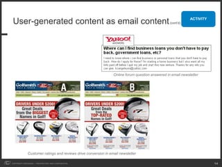 ACTIVITY
 User-generated content as email content                                                          (cont’d)




  ...